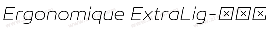 Ergonomique ExtraLig字体转换
